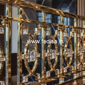 Brass Crystal Staircase with LED Lights CR-6442