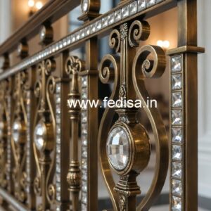 Classic Luxury Brass Crystal Railings CR-6444