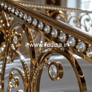 Brass Crystal Railings for Premium Homes CR-6475