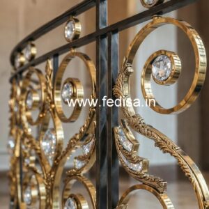 Luxury Brass Crystal Railings for Interiors CR-6481