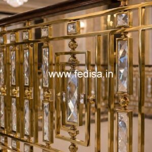 Modern Brass Crystal Staircase Railing Ideas CR-6487