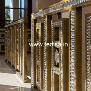 Premium Brass Crystal Railings for Interiors CR-6488