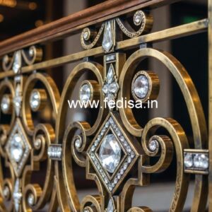 Modern Brass Crystal Railings with LED CR-6516