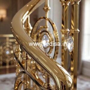 Stylish Brass Crystal Railing Designs CR-6523
