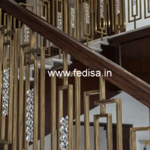 Premium Brass Crystal Railings for Villas CR-6531