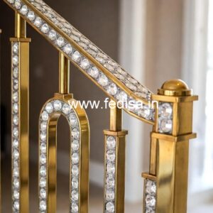 High-End Brass Crystal Railings for Homes CR-6534
