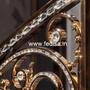 Classic Brass Crystal Railing Inspiration CR-6539
