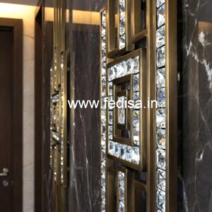 Designer Crystal Brass Railings for Homes CR-6540