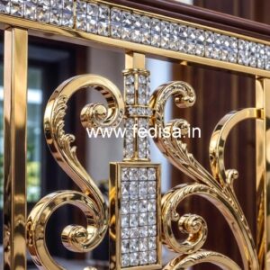Luxury Crystal Brass Staircase Railings CR-6548