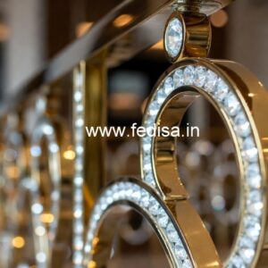 Luxury Brass Crystal Railings for Modern Villas CR-6562
