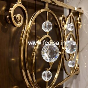 Designer Brass Crystal Railings for Stair Design CR-6563