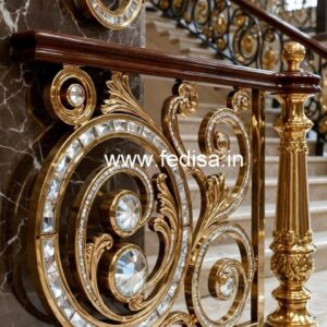 Luxury Brass Crystal Railings for Modern Interiors CR-6567