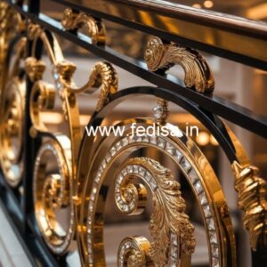 Premium Brass Crystal Railings for Design Ideas CR-6573