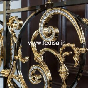 Stylish Brass Crystal Railings for Decor CR-6575