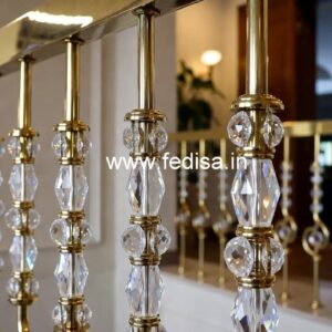 Stylish Brass Crystal Railings for Luxury Living CR-6579