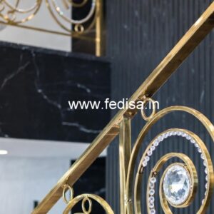 Luxury Brass Crystal Balcony Railings CR-6595