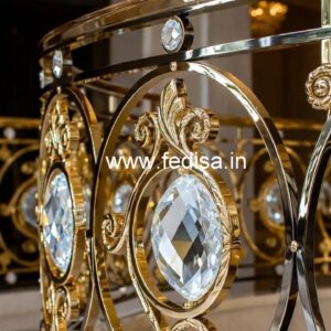 Elegant Staircase Brass Crystal Designs CR-6599