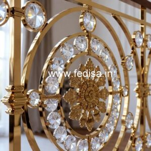 Modern Home Brass Crystal Railing Ideas CR-6602