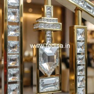 Designer Brass Crystal Railings for Duplex CR-6604