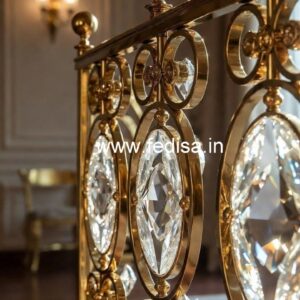 Luxury Stair Railings with Brass Crystal CR-6609