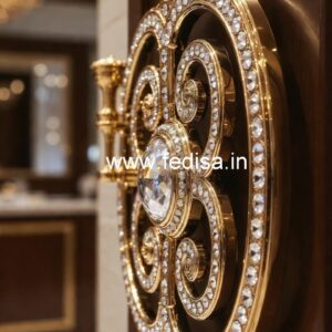 Elegant Brass Crystal Railings with Glass CR-6613