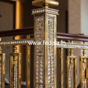 High-End Brass Crystal Railing for Villas CR-6616
