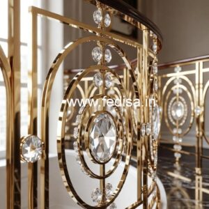 Designer Brass Crystal Railings for Projects CR-6625