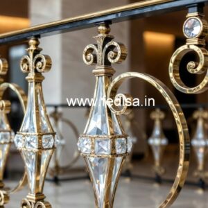 Designer Brass Crystal Railings for Home Decor CR-6653