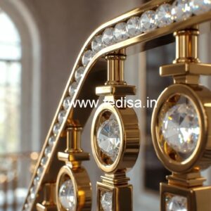 Premium Brass Crystal Railings for Home Design CR-6659