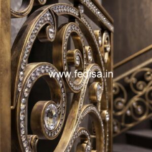Elegant Brass Crystal Railings for Luxury Living CR-6664