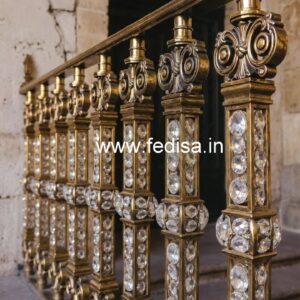 Luxury Brass Crystal Railings for Classic Homes CR-6667
