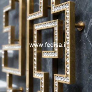 Elegant Brass Crystal Railings for Dream Homes CR-6672