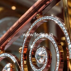 Luxury Brass Crystal Railings for Classic Interiors CR-6675