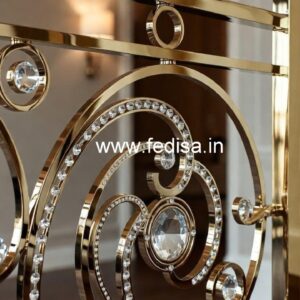 Designer Brass Crystal Railings for Dream Homes CR-6679