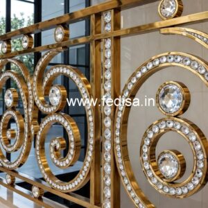Designer Brass Crystal Railing for Staircase CR-6693