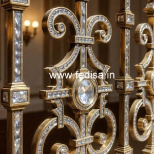 Stunning Brass Crystal Railing Inspiration CR-6696