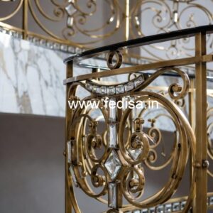 Premium Interior Brass Crystal Railings CR-6706