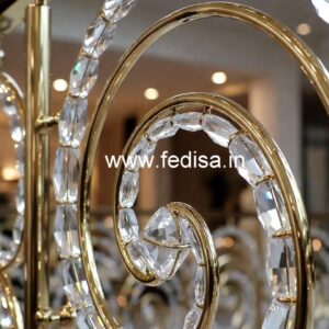 Brass Crystal Railing with Golden Finish CR-6708