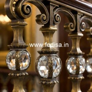 High-End Staircase Brass Crystal Designs CR-6718