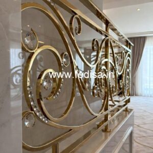 Premium Brass Crystal Railings for Hotels CR-6728