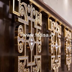Modern Staircase Brass Crystal Designs CR-6731