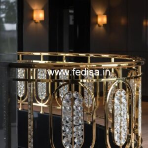 Artistic Crystal Brass Railings CR-6736