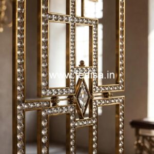 Premium Staircase Crystal Brass Railings CR-6743
