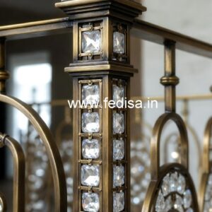 Luxury Home Decor Brass Crystal Railings CR-6744