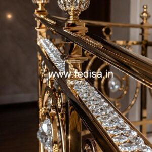 Decorative Crystal Brass Railings CR-6747