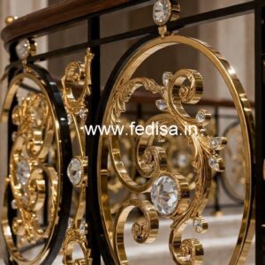 Classic Luxury Brass Crystal Railings CR-6748