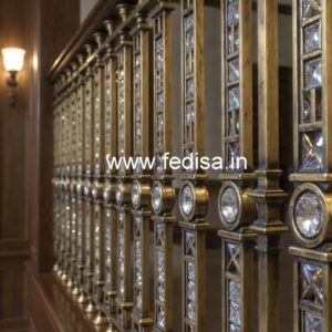 Interior Design Ideas with Brass Crystal Railing CR-6749