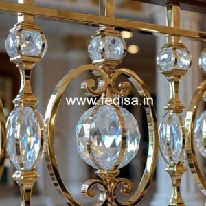 Elegant Home Decor Brass Crystal Railings CR-6757