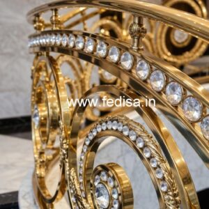 Premium Decorative Brass Crystal Railings CR-6762