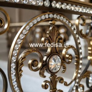 Brass Crystal Railings for Duplex Staircase CR-6766